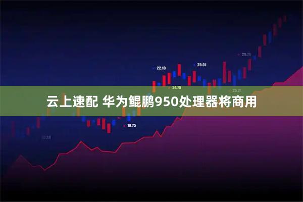 云上速配 华为鲲鹏950处理器将商用